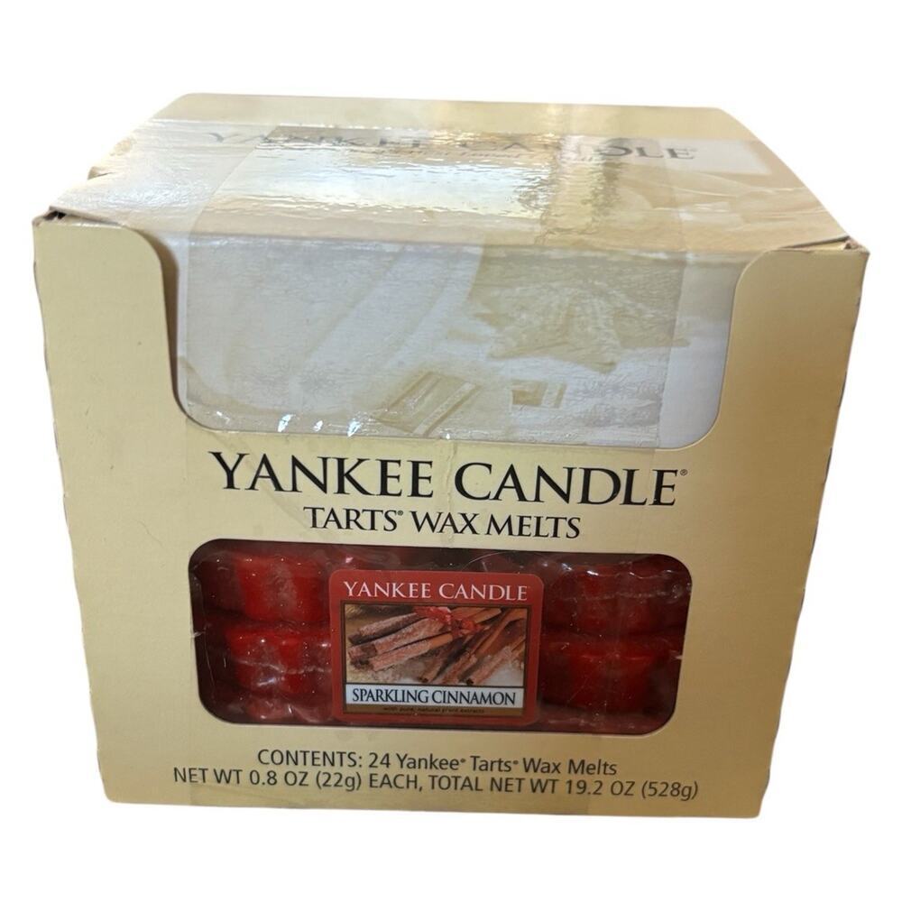 24 Yankee Candle Tarts Wax Melts Retired Sparkling Cinnamon New In Box